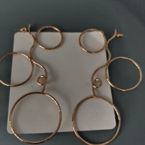 cool golden hoop earrings x